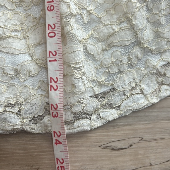 Cherokee Girls 5T Cream Lace Layers Dress with Faux Black Front Bow. So cute. - Picture 11 of 11